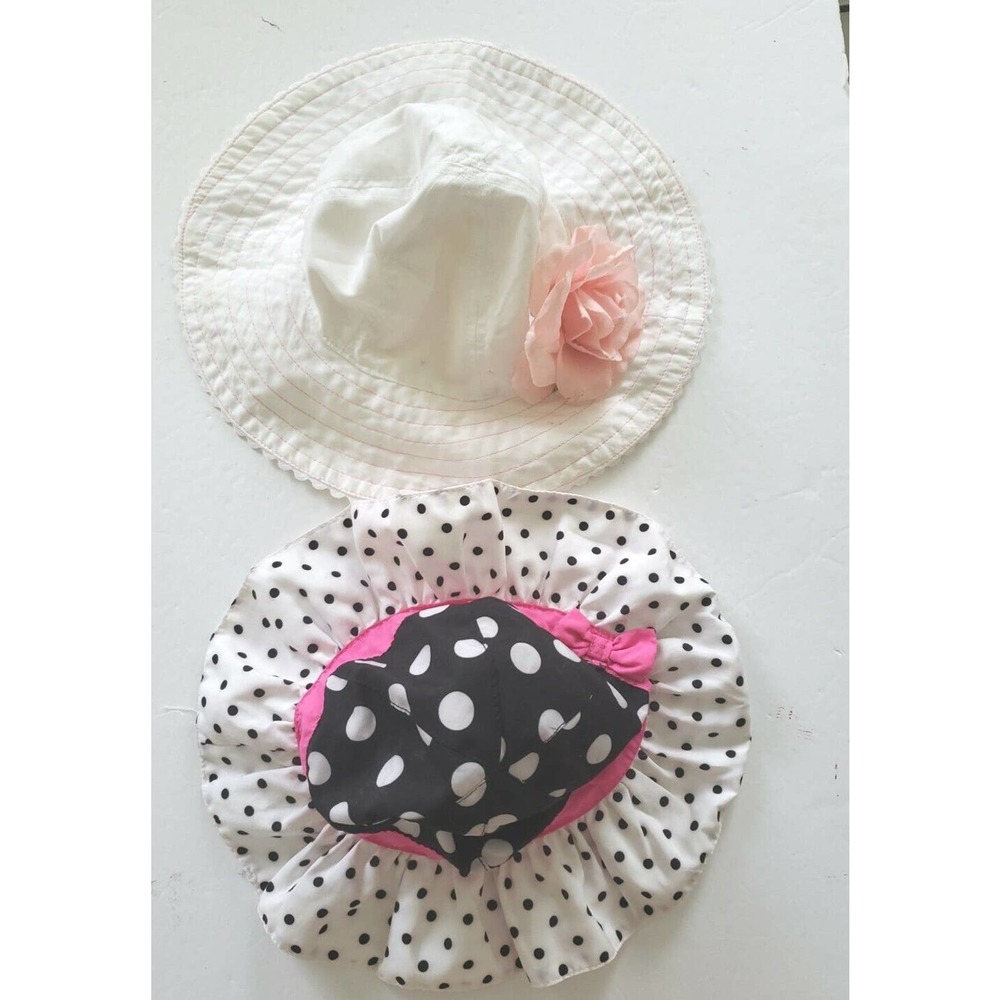 Lot Of 2 Baby Girl Summer Hats Cute